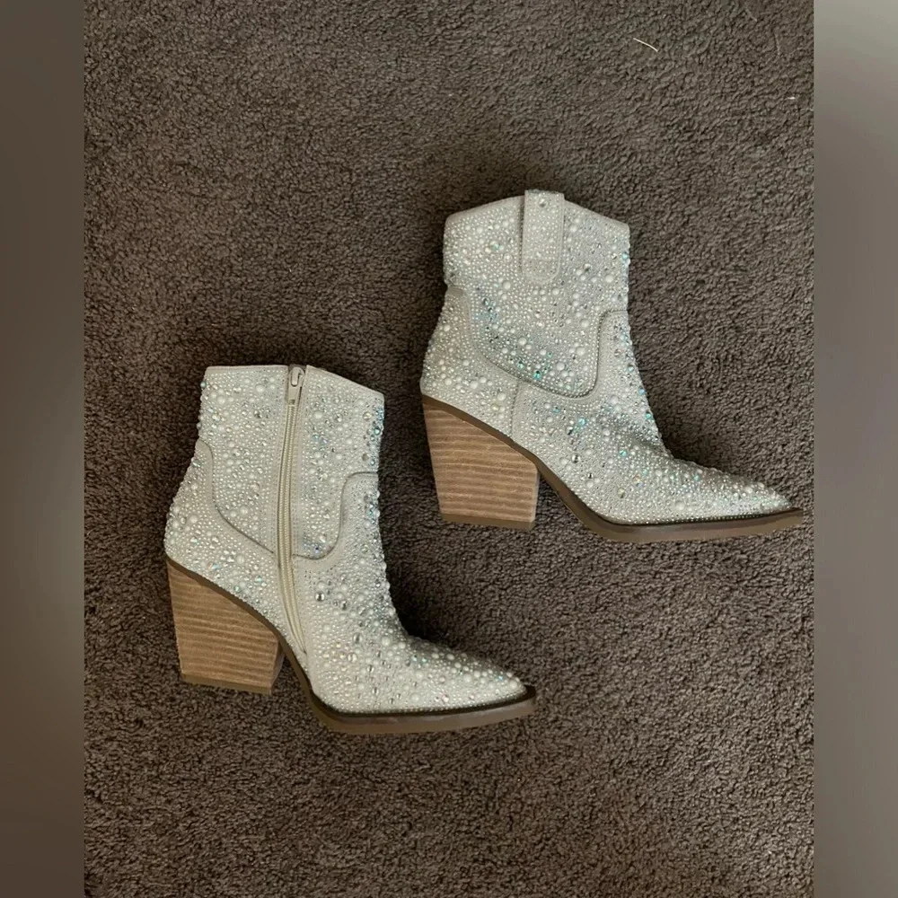 Kady Glitz Western Ankle Boot, Sz 7 NWOB - Picture 7 of 9